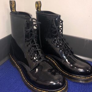 Dr Marten black combat boots!